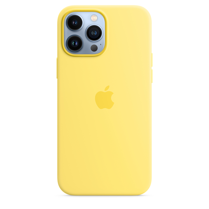 Apple Silicone Case with MagSafe Lemon Zest for iPhone 13 Pro Max