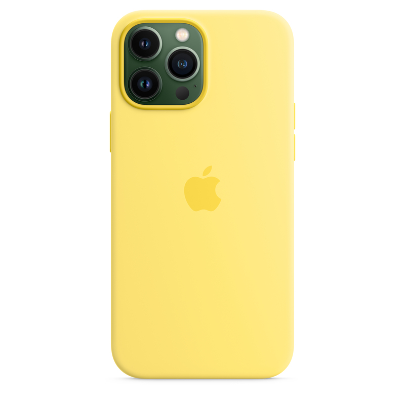 Apple Silicone Case with MagSafe Lemon Zest for iPhone 13 Pro Max