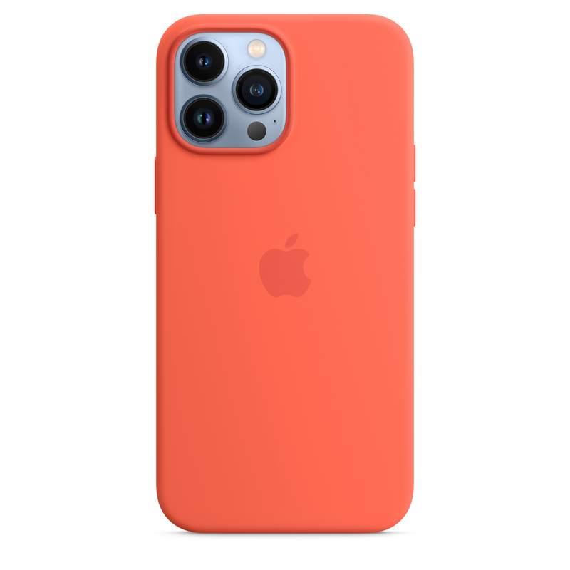 Apple Silicone Case with MagSafe Nectarine for iPhone 13 Pro Max
