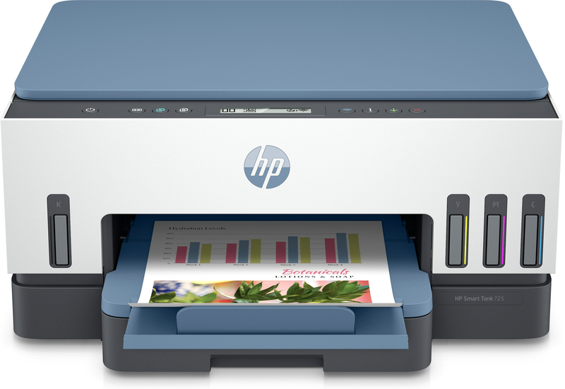 HP Smart Tank 725 All-in-One Printer -  Blue