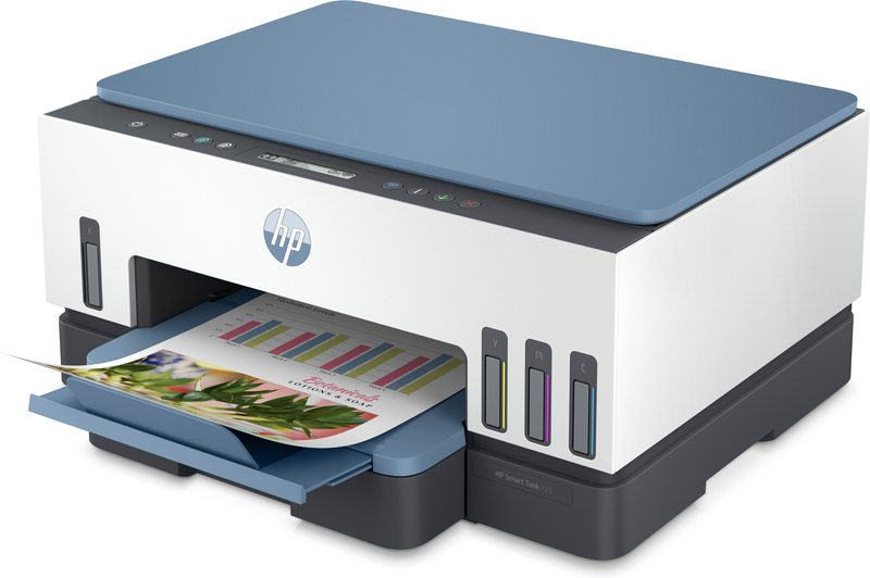 HP Smart Tank 725 All-in-One Printer -  Blue