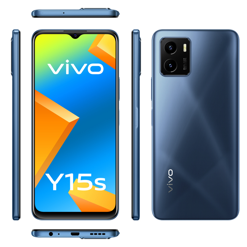 vivo Y15S 4G Smartphone 32GB/3GB/Dual SIM - Mystic Blue