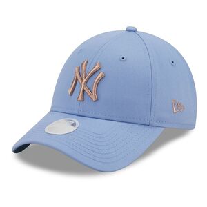 New Era MLB 9Forty Metallic New York Yankees Logo Women's Cap - Pastel Blue