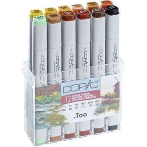 Copic Classic Refillable Markers - Autumn Colors (Set of 12)