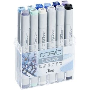 Copic Classic Refillable Markers - Winter Colors (Set of 12)