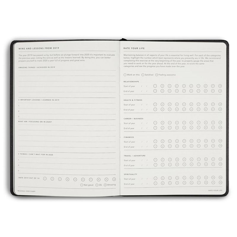 Migoals Hard Cover Diary 2020 Coral A5