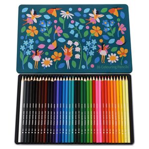 Rex London Fairies In The Garden Colouring Pencils In A Tin (Set of 36)