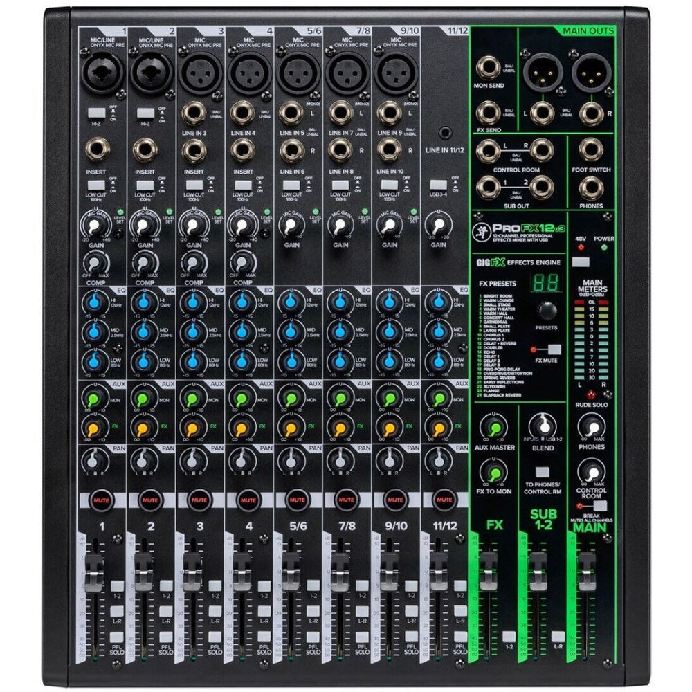 Mackie PROFX12V3 12-Channel Audio Mixer