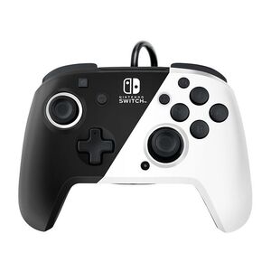 PDP Faceoff Deluxe+ Audio Wired Controller for Nintendo Switch - Black & White