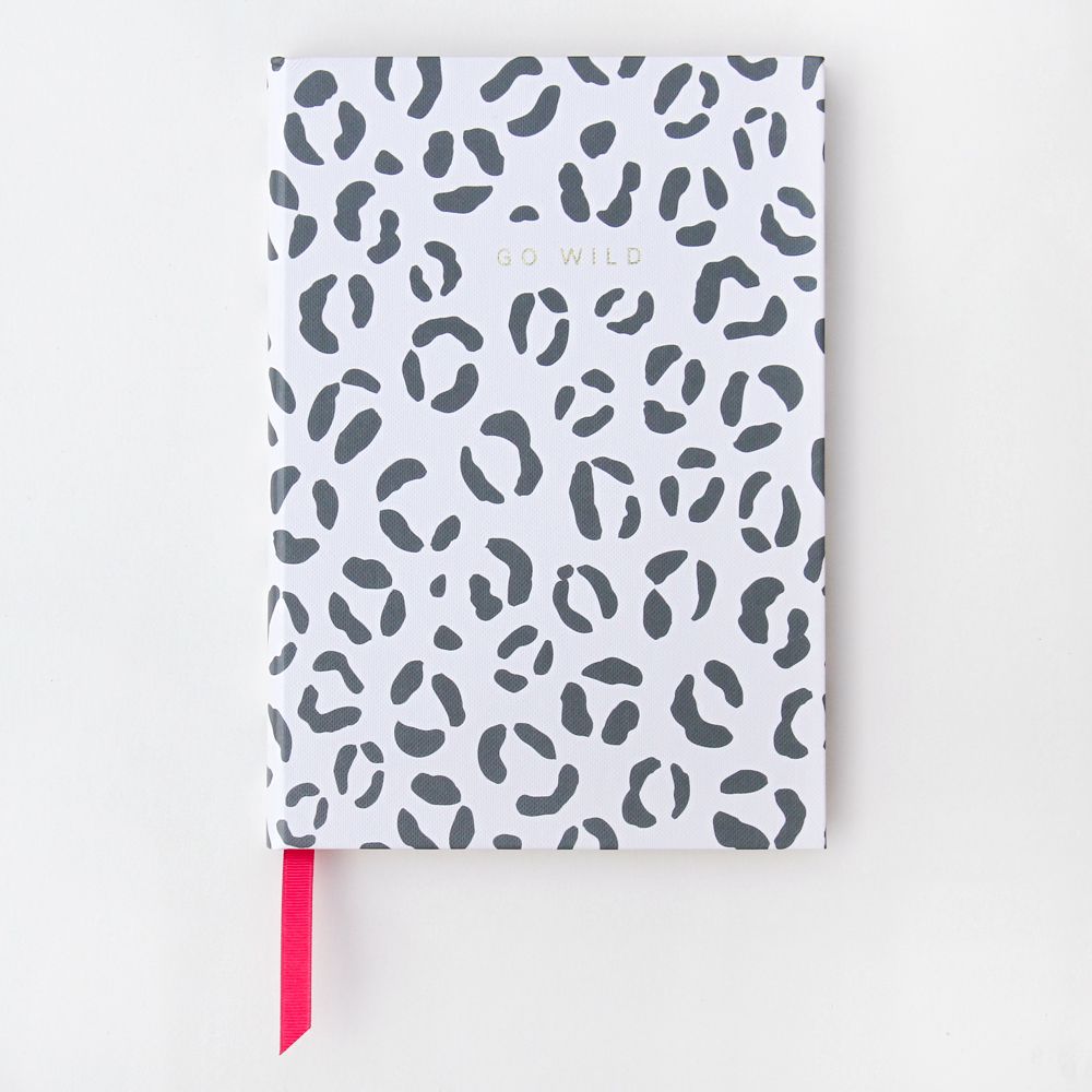 Caroline Gardner Leopard Print Casebound Notebook