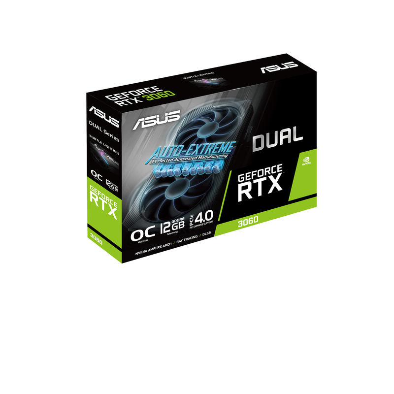ASUS Dual GeForce RTX 3060 V2 12GB/GDDR6 Graphics Card - OC Edition