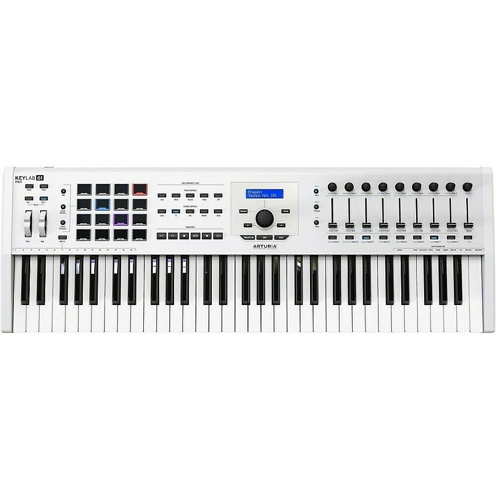 Arturia Keylab 61 MKII MIDI Keyboard Controller - White
