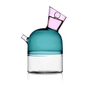 Ichendorf Oil Bottle 320ml - Clear/Petrolblue/Pink