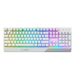 MSI Vigor GK30 Mechanical Gaming Keyboard - Plunger Switches- White (Arabic/English)