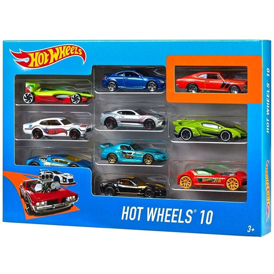 Mattel Hot Wheels 1.64 Basic Die-Cast Car Pack (10 Cars)