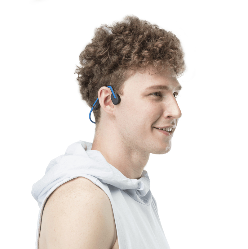 Shokz OpenMove Wireless Neckband Headphones with Mic - Blue