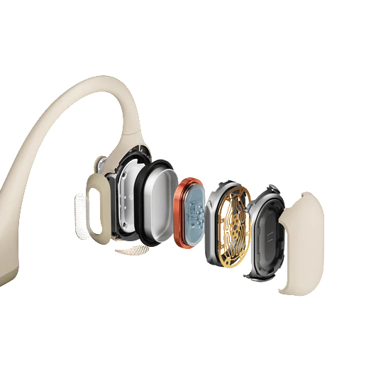 Shokz OpenRun Pro Wireless Neckband Headphones with Mic - Beige