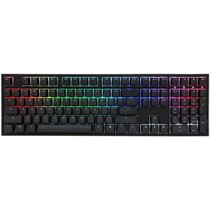 Ducky One 2 PBT RGB double shot Mechanical Keyboard with Black Pudding keycaps - Cherry MX Red switch