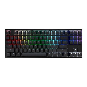 Ducky One 2 TKL PBT RGB double shot Mechanical Keyboard with Black Pudding keycaps - Cherry MX Blue switch