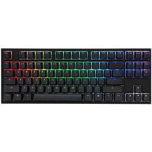 Ducky One 2 TKL PBT RGB double shot Mechanical Keyboard with Black Pudding keycaps - Cherry MX Red switch
