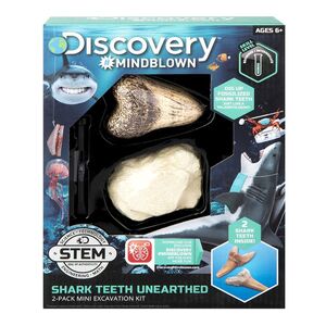 Discovery Mindblown Shark Teeth Unearthed Mini Excavation Kit (Pack Of 2)