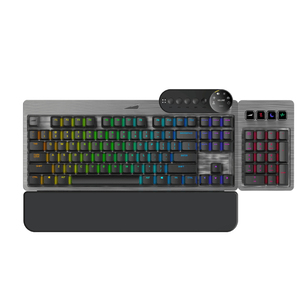 Mountain Everest Max TKL Mechanical Gaming Keyboard with Numpad (US) - MX Blue Switch - Gunmetal Grey