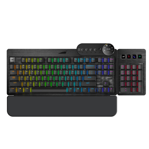 Mountain Everest Max TKL Gaming Keyboard with Numpad (US) - MX Blue Switch - Midnight Black