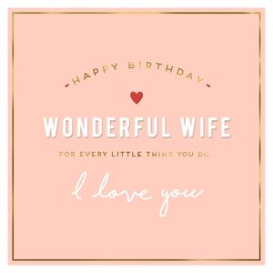 Alice Scott Wonderful Wife Every Little Thing Greeting Card (160 x 156mm)