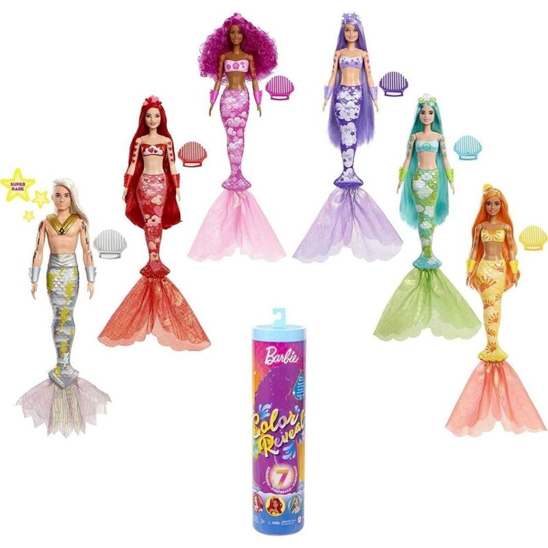 Barbie Color Reveal Barbie Rainbow Mermaids Series HCC46
