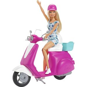 Barbie Scooter With Doll GBK85