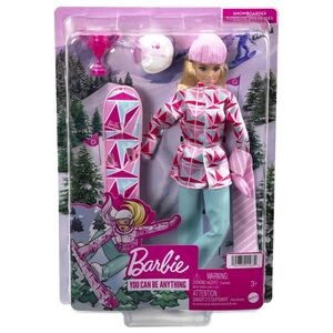 Barbie You Can Be Anything Winter Sports Snowboarder Doll HCN32