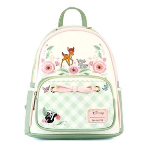 Loungefly Disney Bambi Spring Time Gingham Mini Leather Backpack