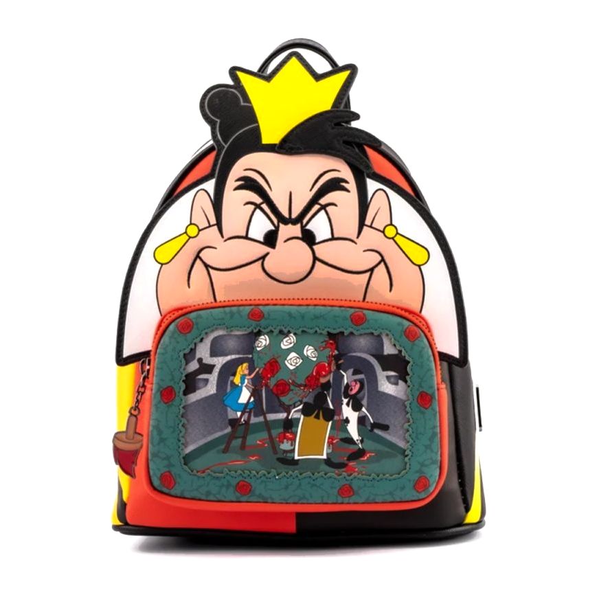 Loungefly Disney Villians Scene Series Queen Of Hearts Mini Leather Backpack