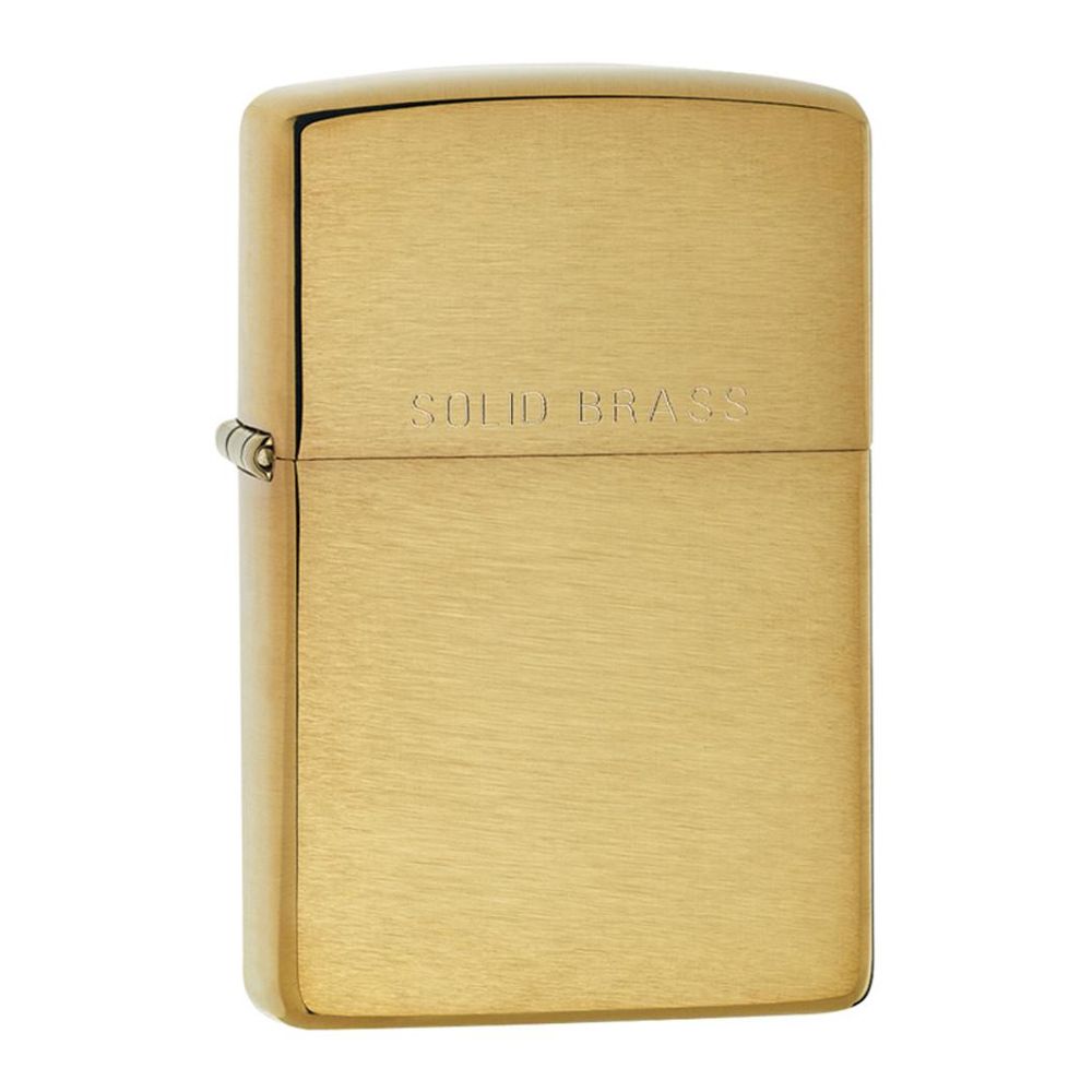Zippo 204 Classic Brushed Solid Brass Windproof Lighter