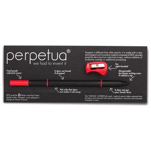 Perpetua Back To School Graphite Pencil Red Eraser with Red Sharpener (Right-handed)