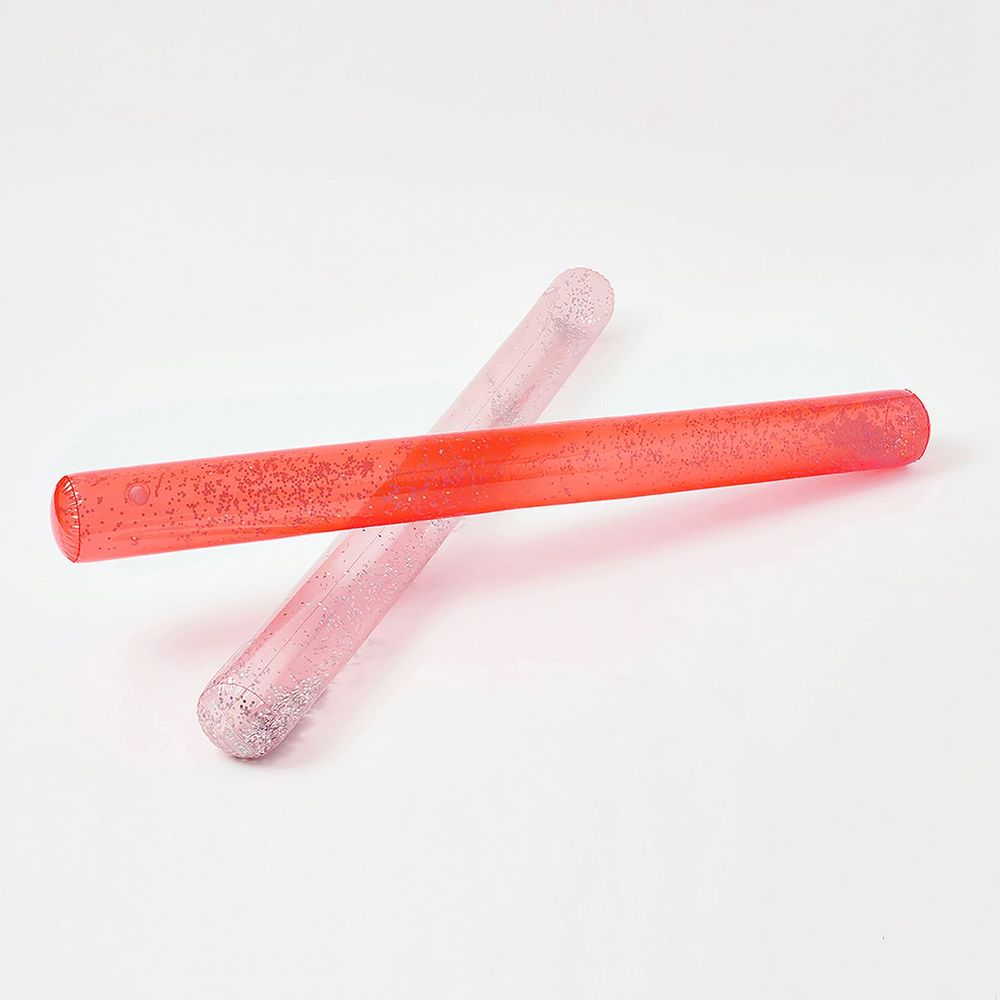Sunny Life Pool Noodle Neon Coral Peachy Pink Set Of 2