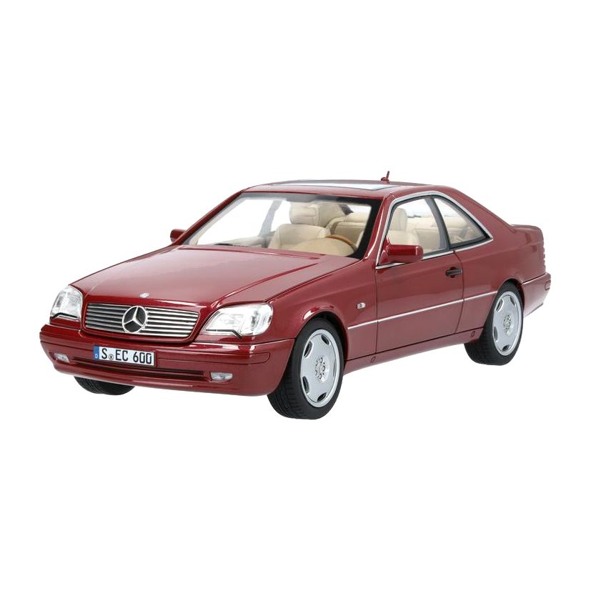 Norev Mercedes-Benz CL600 C140 (1996-1998) 1.18 Die-Cast Model - Almandine Red