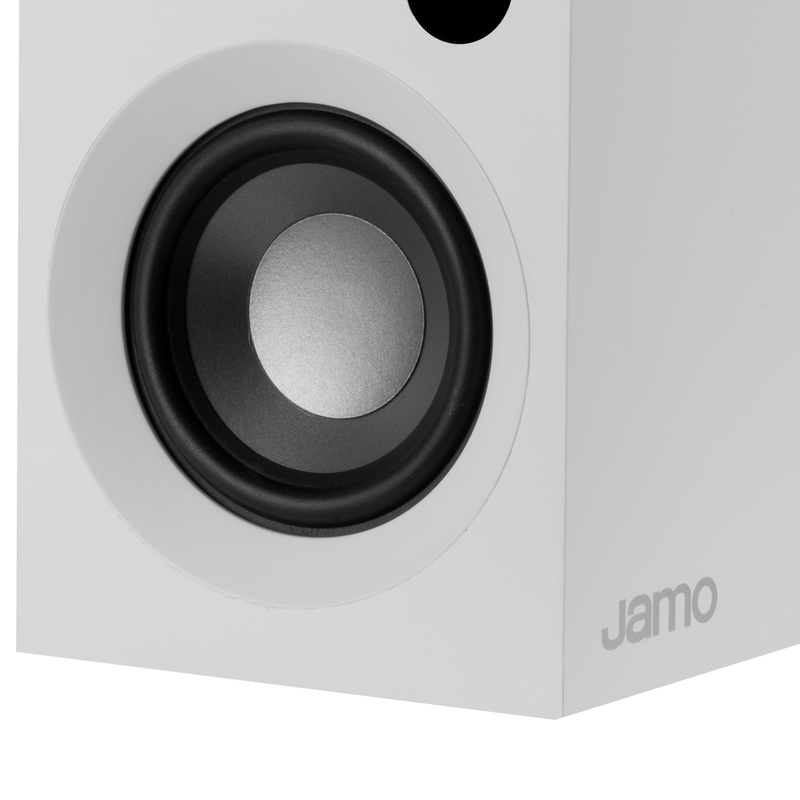 Jamo S 801 PM Powered Monitor Speakers - White (Pair)