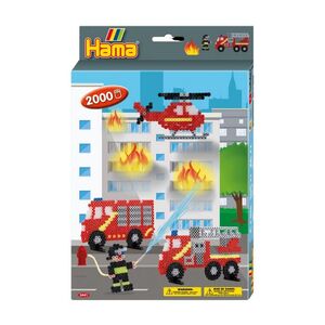 Hama Midi 2000 Beads Hanging Box Fire Fighters 3441
