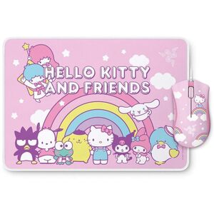 Razer Deathadder Essential Gaming Mouse + Goliathus Gaming Mouse Mat - Hello Kitty And Friends Edition (Bundle)