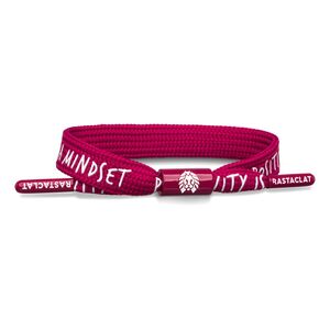 Rastaclat Mindset Positive Message Women's Single Lace Bracelet - Red