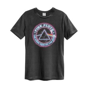 Amplified Pink Floyd Neon Dark Side Men's T-Shirt Charcoal