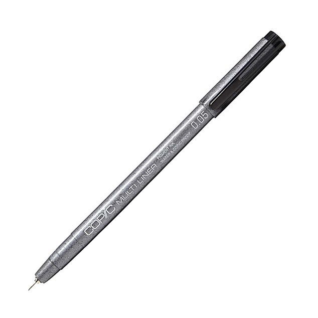 Copic Multiliner Classic Sketching Pen (Non-refillable) - 0.05mm Nib - Black