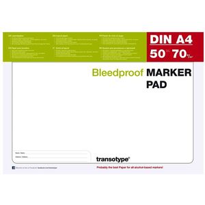 Transotype Marker Pads - A4 (50 Sheets)