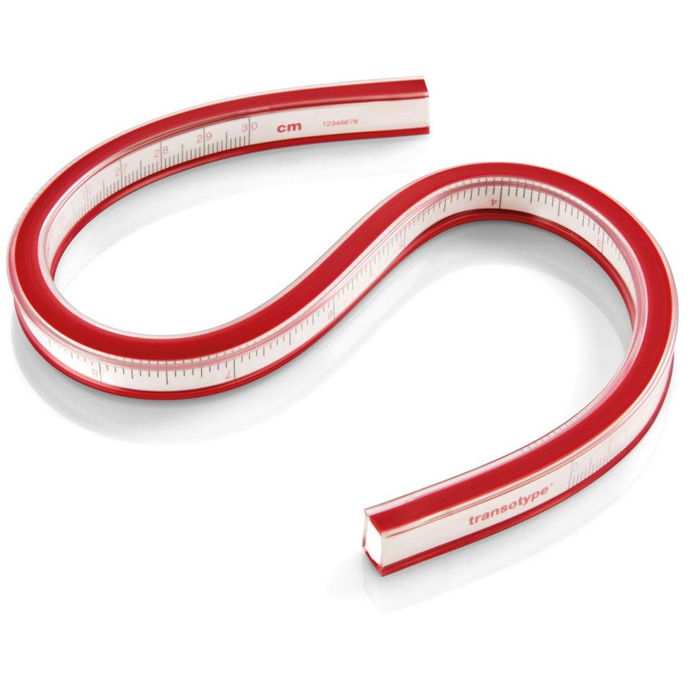 Transotype Flexible Curve Ruler - 30cm