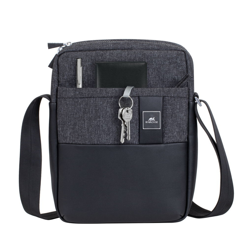 Rivacase Melange Crossbody Bag for Tablets 11-Inch - Black