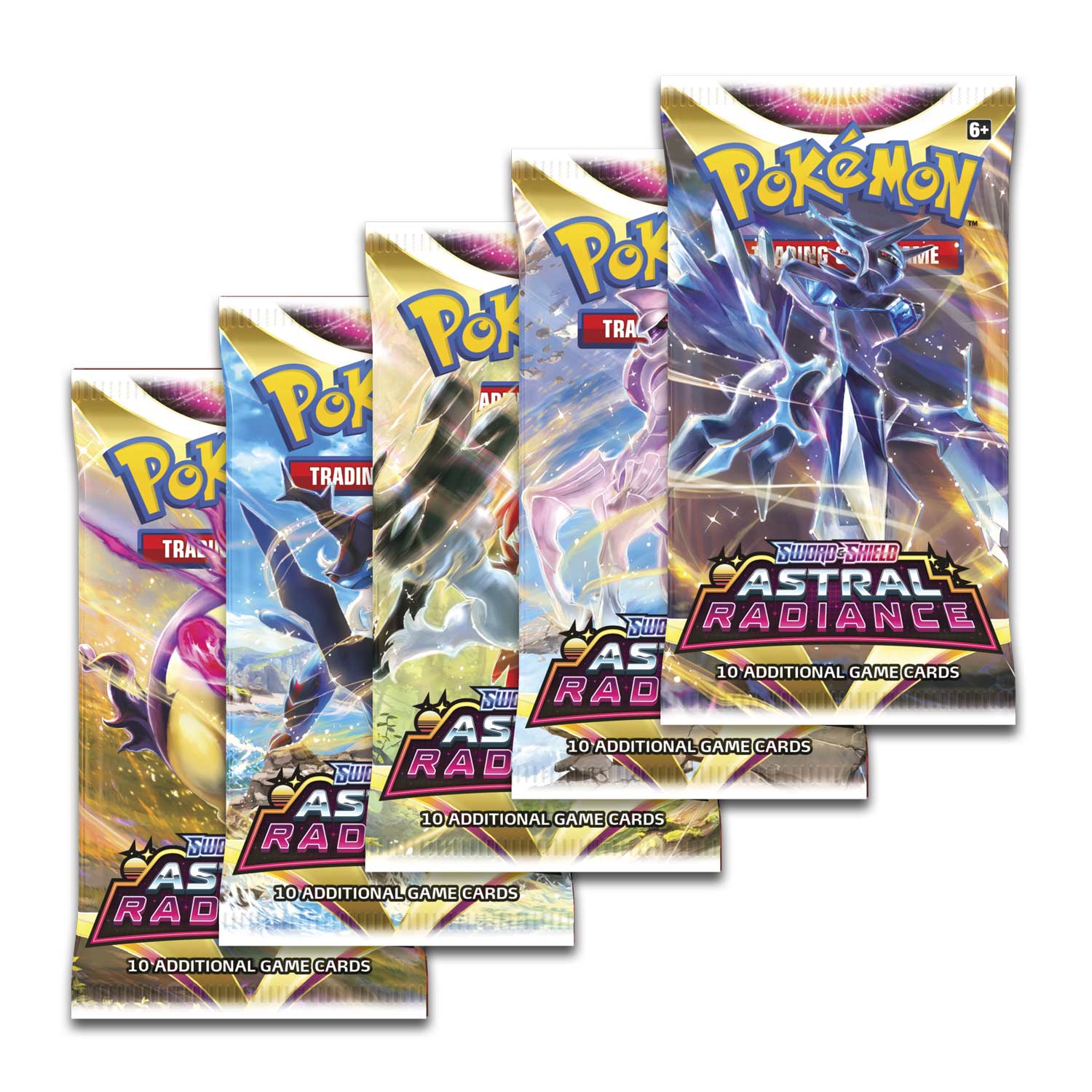 Pokemon TCG Sword & Shield 10 Astral Radiance Booster (Single Pack – 10 Cards)