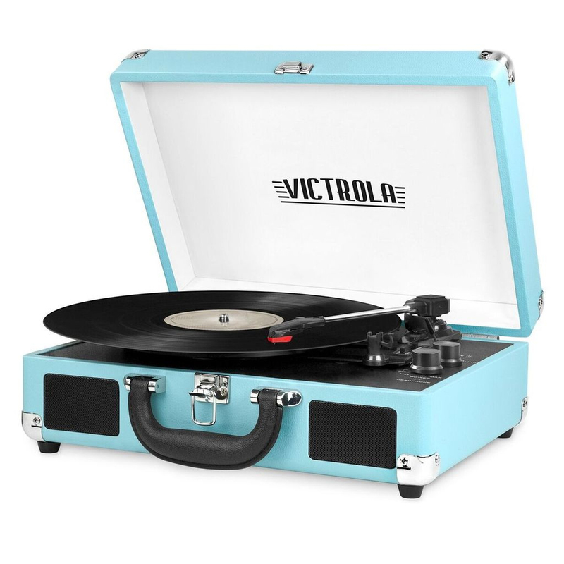 Victrola Journey 3-In-1 Portable Suitcase Record Player - Turquoise