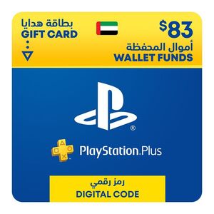 Sony PlayStation Plus Wallet Top Up 83 USD - (UAE) (Digital Code)