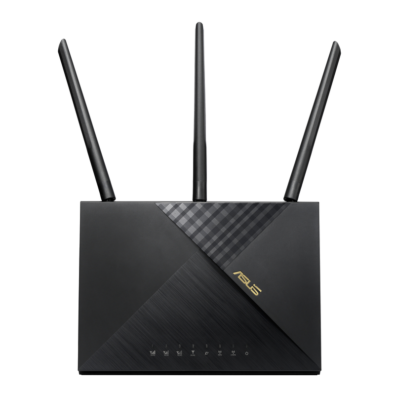 ASUS 4G-AX56 Wi-Fi 6 (802.11ax) Dual-Band 2.4GHz/5GHz Tabletop Router - Black